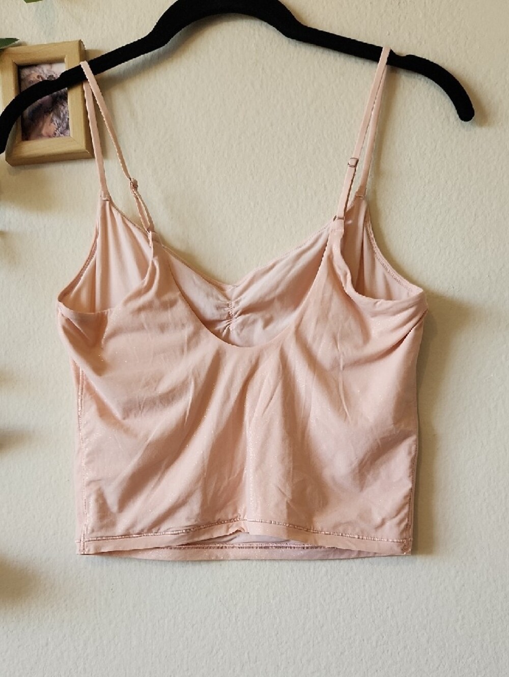 aerie - Pink Shimmer Ruched Smoothez Cami - M - Picture 5 of 5